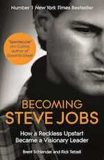 Book cover for Becoming Steve Jobs