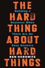 Book cover for The Hard Thing About Hard Things