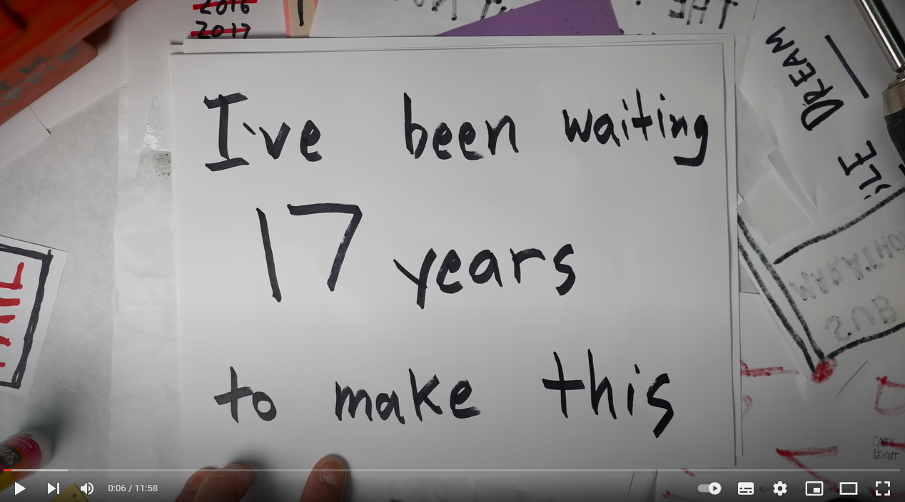 A screenshot from Casey Neistat's video about his dream of running a sub 3 marathon