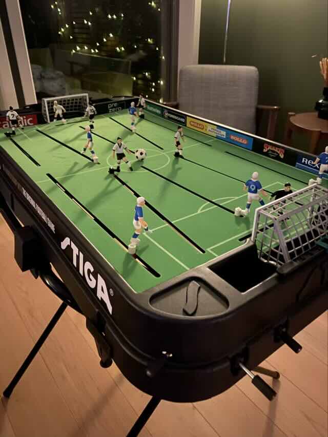 Photo of a Stiga World Chanps football table game